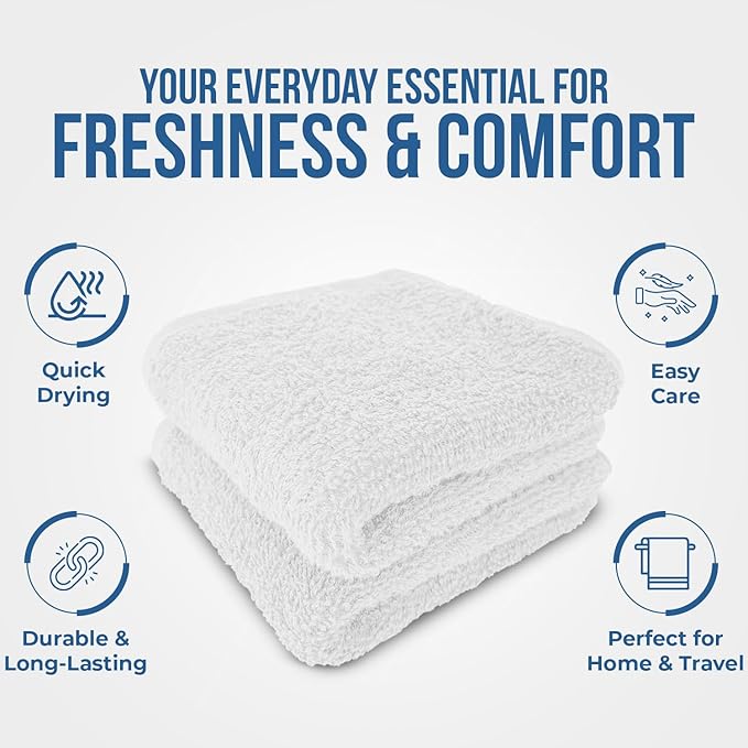 DAN RIVER 24 Pack Wash Cloths for Showering - Image 5