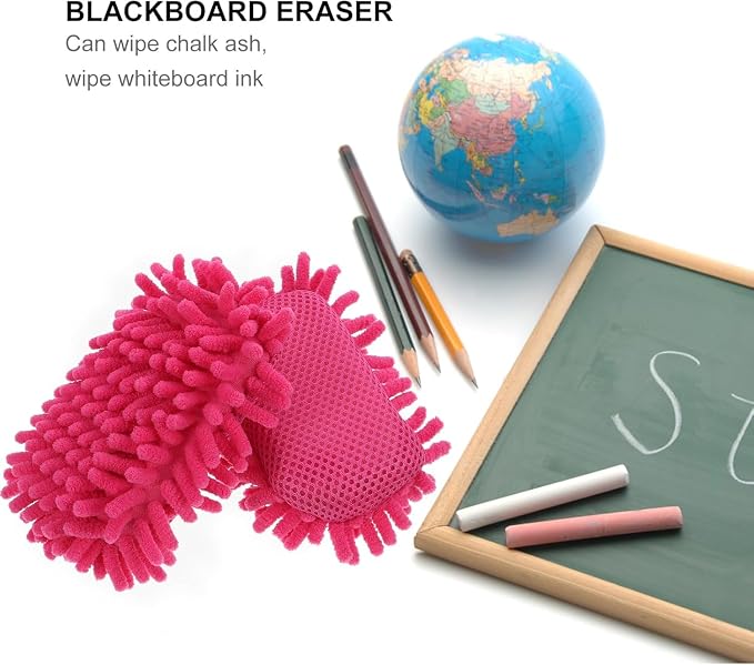 Pink Microfiber Whiteboard Eraser - Image 6