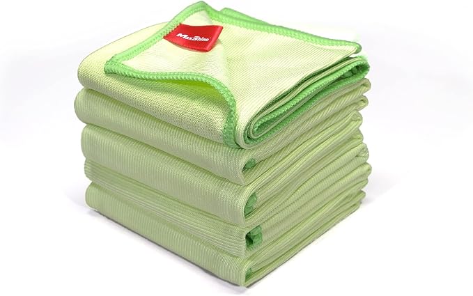 Maxshine 16” x 16” Universal Glass Cleaning Microfiber Towels, High-Clarity - Image 3
