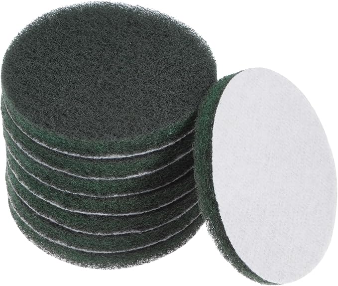 HARFINGTON 8pcs Drill Power Brush 4 Inch Tile Scrubber Scouring Pads 400-600 by HARFINGTON
