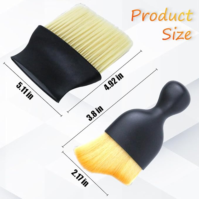 4 Pcs Auto Interior Dust Brush Set Soft Bristles Detailing Brush Dusting Tool - Image 2