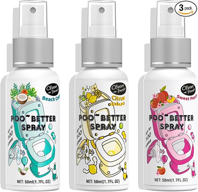 Clean-n-Fresh Toilet Spray, Variety Pack of 3 by Clean-n-Fresh