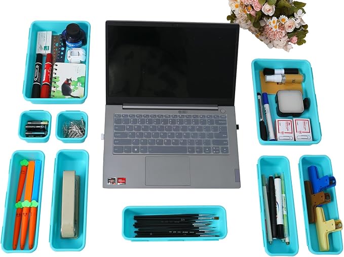 15 PCS Interlocking Desk Drawer Organizer Separator - Image 7