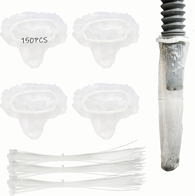 150 Pack Lint Traps for Washing Machine Hose by JuGeoZhi