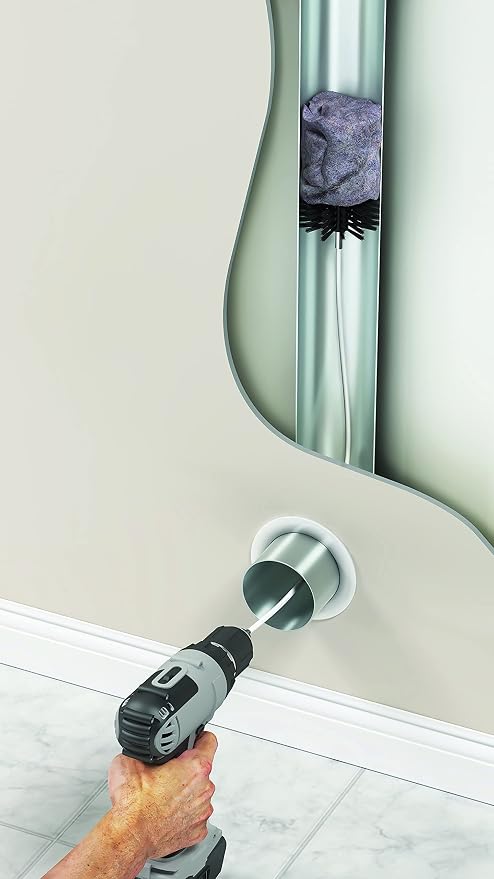 Deflecto DVBRUSH12K/6 Dryer Duct Cleaning Kit, Lint Remover, Extends up to 12 - Image 5