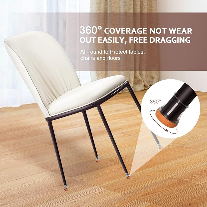 Small Chair Leg Floor Protectors Chair Leg Protectors - Image 3