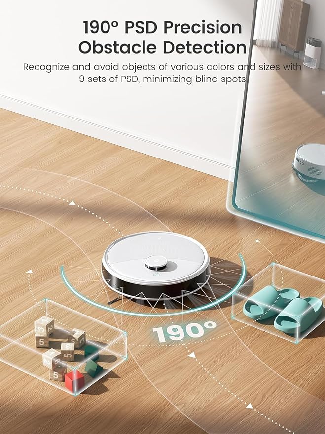 Lefant Robot Vacuum, M3 Robot Vacuum and Mop, 10000Pa Suction, Anti-Tangle - Image 7