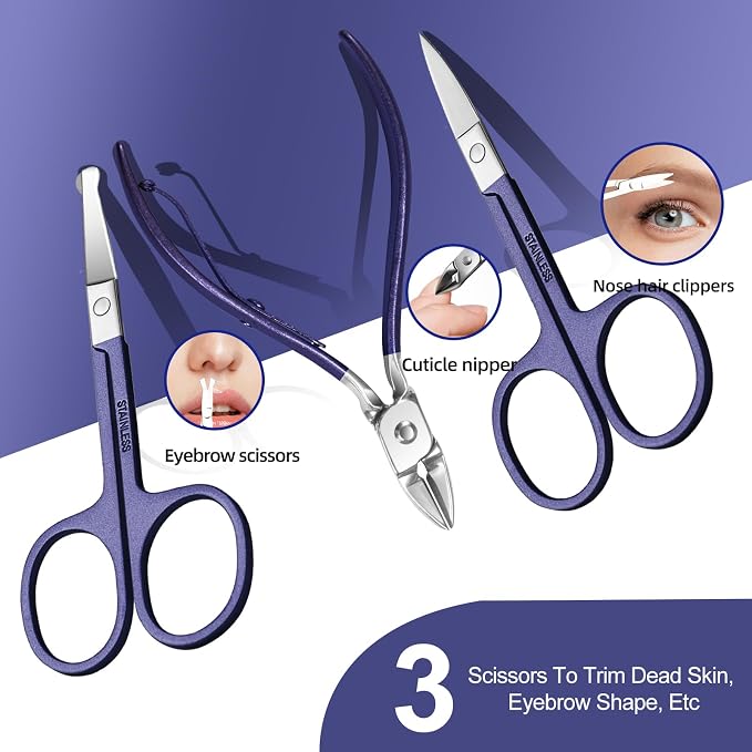 Manicure Set 30 in 1 Nail Clippers Set, Nail Manicure Kit - Image 4