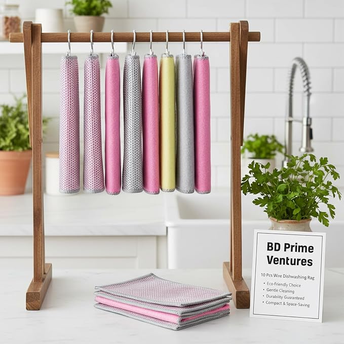 NEW 2026 | Non Scratch Wire Dishcloth | Metal Cleaning Rag - Image 9