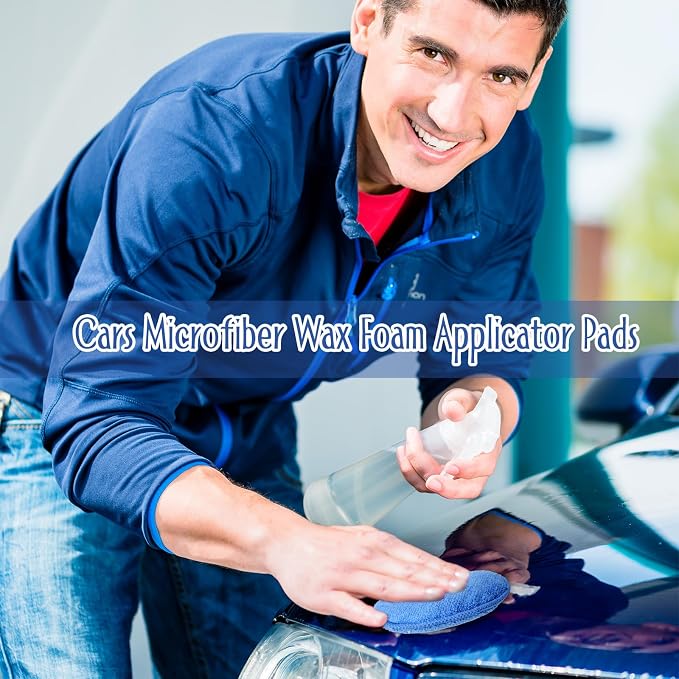Tanlade 24 Pcs Car Detailing Microfiber Applicator Pad Wax Applicator Wash - Image 5