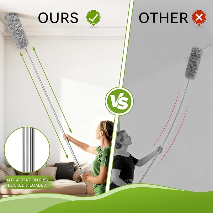 12-in-1 Professional Deep Cleaning System, 100-inch Extendable Duster - Image 6