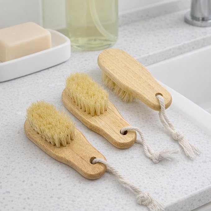 Wood Nail Brush with Hanging Hole, Fingernail Brushes - Image 8