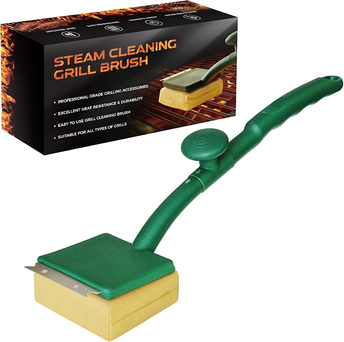 Grill Cleaning Brush, Free/Safe Cleaning Head, Safe Replacement Cleaning Pad - Image 9
