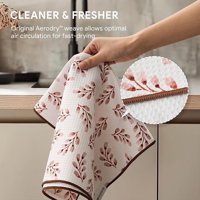 RECYCO Waffle Kitchen Towel Set of 2 - Image 5