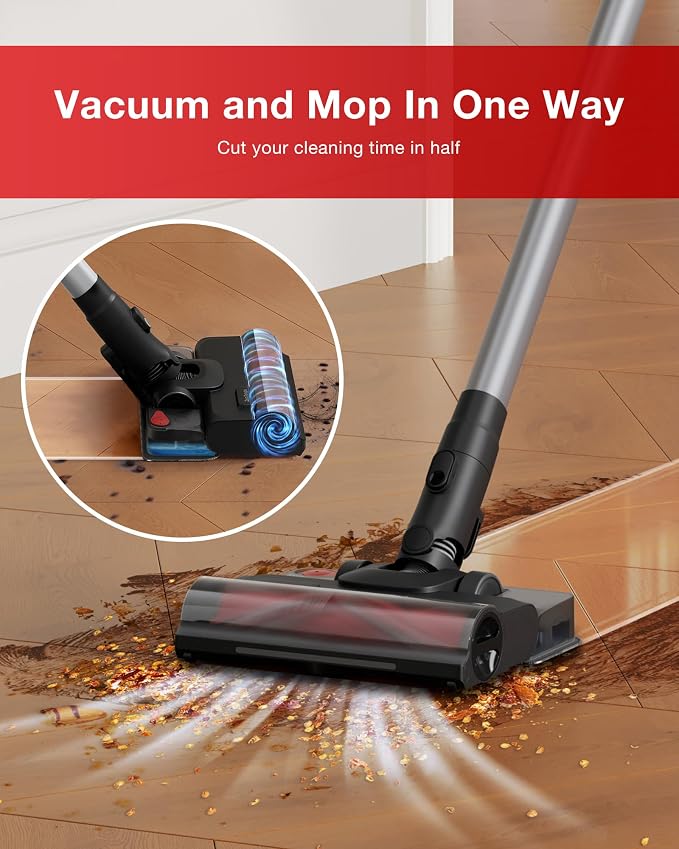 Yeedi C12 Combo Cordless Stick Vacuum & Robot & Mopping, All-in-one Cleaning - Image 8