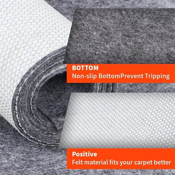 Non-Slip Rug Pads 7 x 9ft, 100% Waterproof Extra Large Area Rugs Non Skid Rug - Image 6