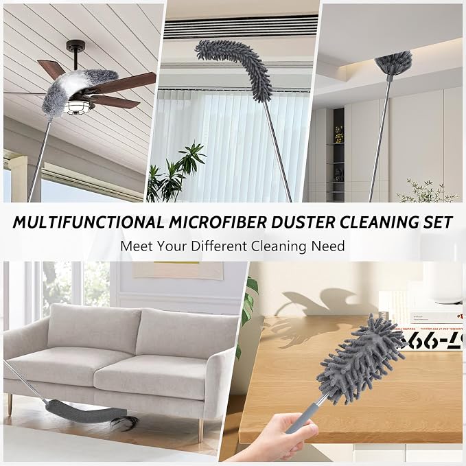 Ceiling Fan Cleaner Duster, Extendable High Duster - Image 5