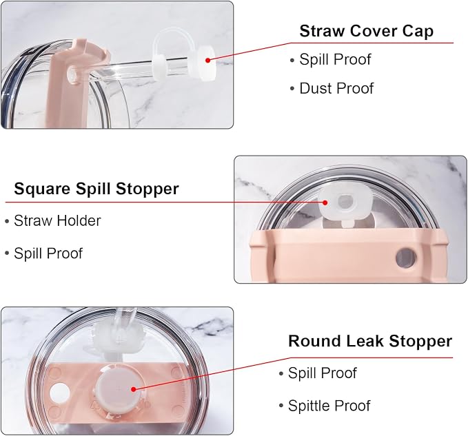 Straw Spill Stopper Cover Accessories - Image 5