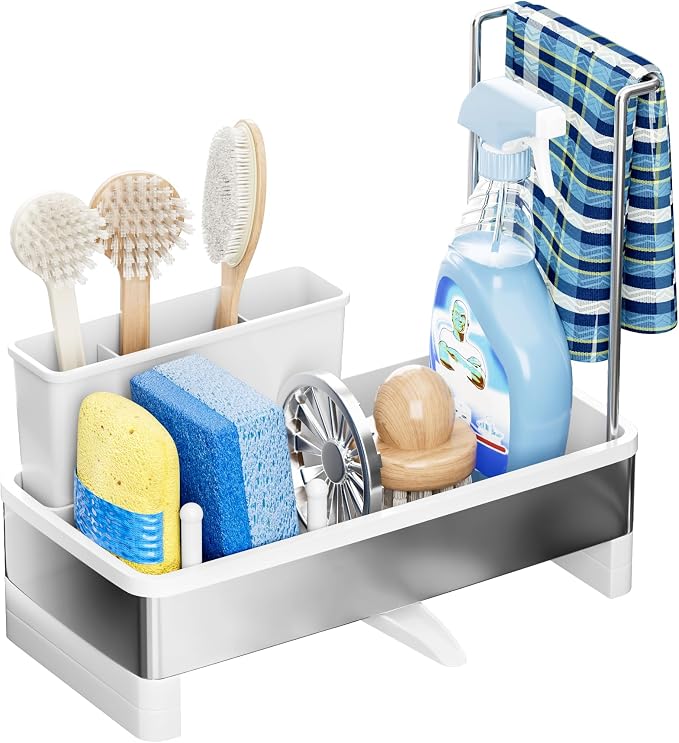Stainless Steel Sink Caddy, Sponge Holder - Image 9