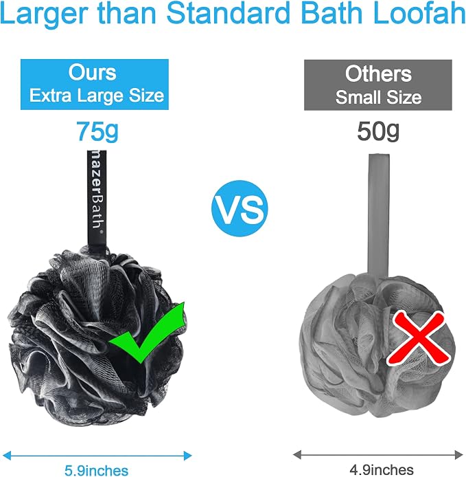 AmazerBath Loofah Sponge 75g/Piece, Loofah - Image 6
