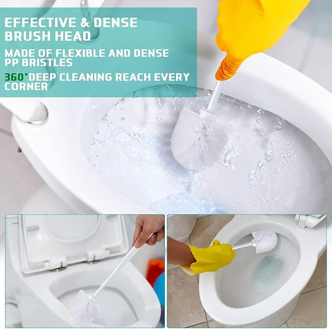 Roshtia 24 Sets Toilet Brush and Holder Set - Image 6