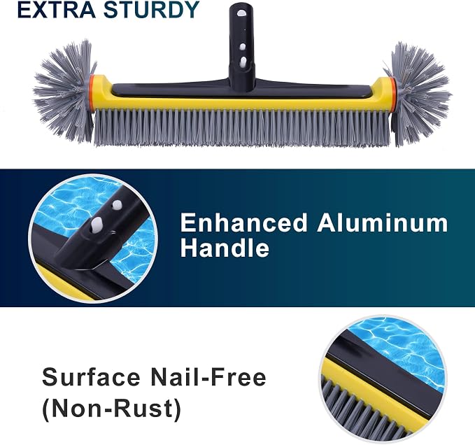 POOLAZA Pool Brush Head with Round Ends, Heavy Duty Pool Brushes - Image 4