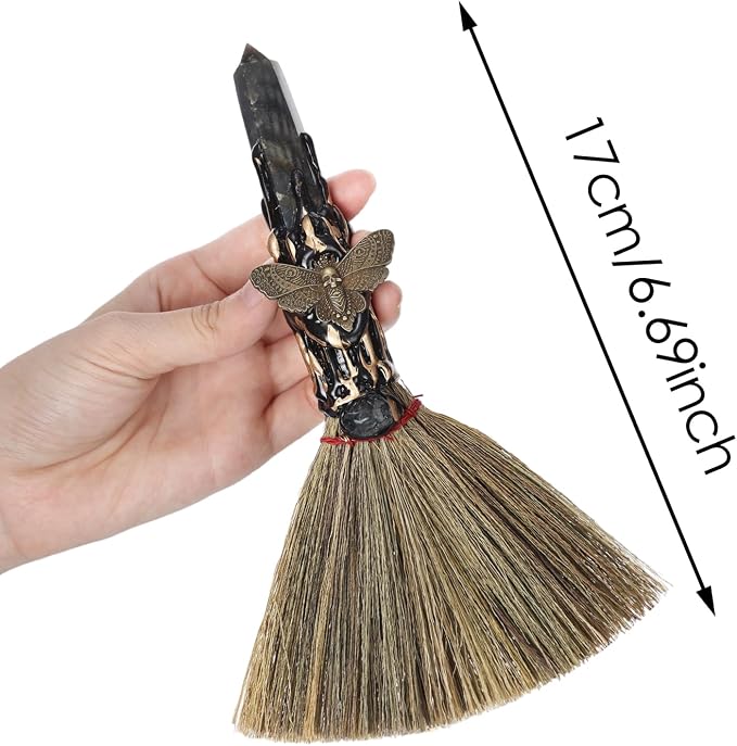Labradorite Witch Altar Broom - Image 8