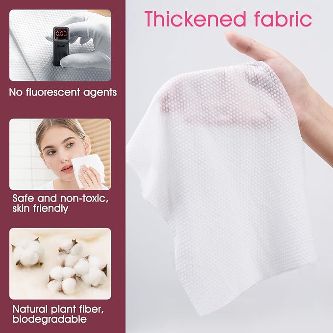 Classycoo Thick Disposable Compressed Towels Tablets- Individually Wrapped Face - Image 3