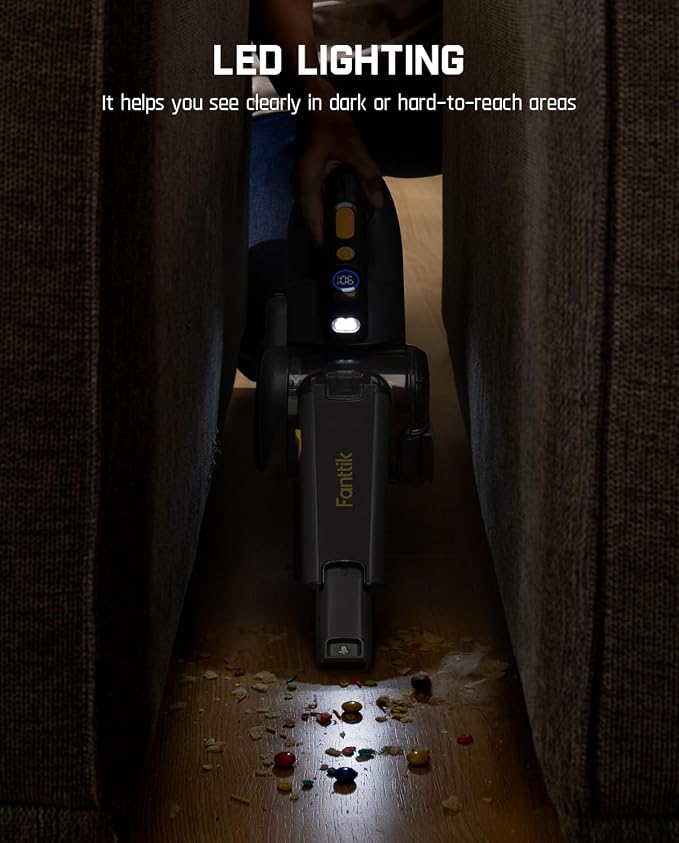 Fanttik Fold V10 Ultra Deluxe Handheld Vacuum Cordless, 17kPa Suction Power - Image 7