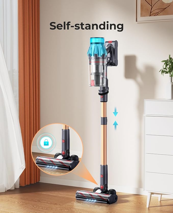 Cordless Vacuum Cleaner 650W/55Kpa, Stick Vacuum Cleaners 70 Mins Max Runtime - Image 8