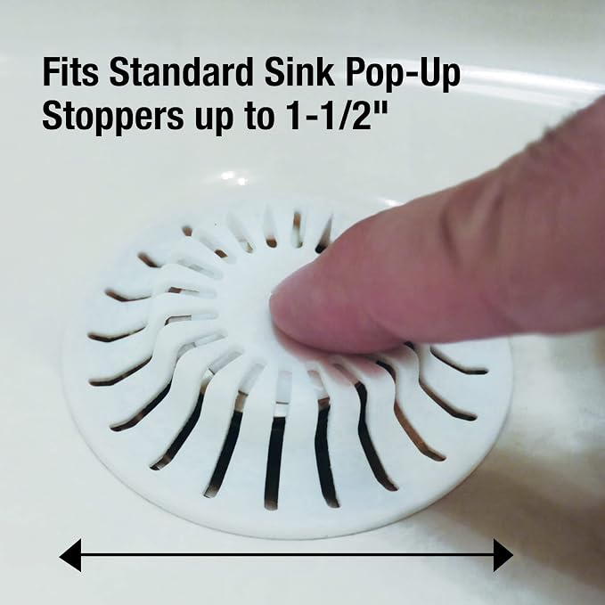 DANCO Universal Bathroom Sink Suction Cup Hair Catcher Strainer and Snare | - Image 3