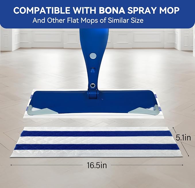 60 Count Ultrathick Microfiber Mop Pads Refills - Image 2