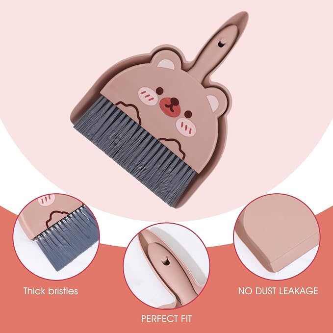 Portable Hand Broom and Dustpan Set, Cute Mini Dustpan and Brush - Image 3