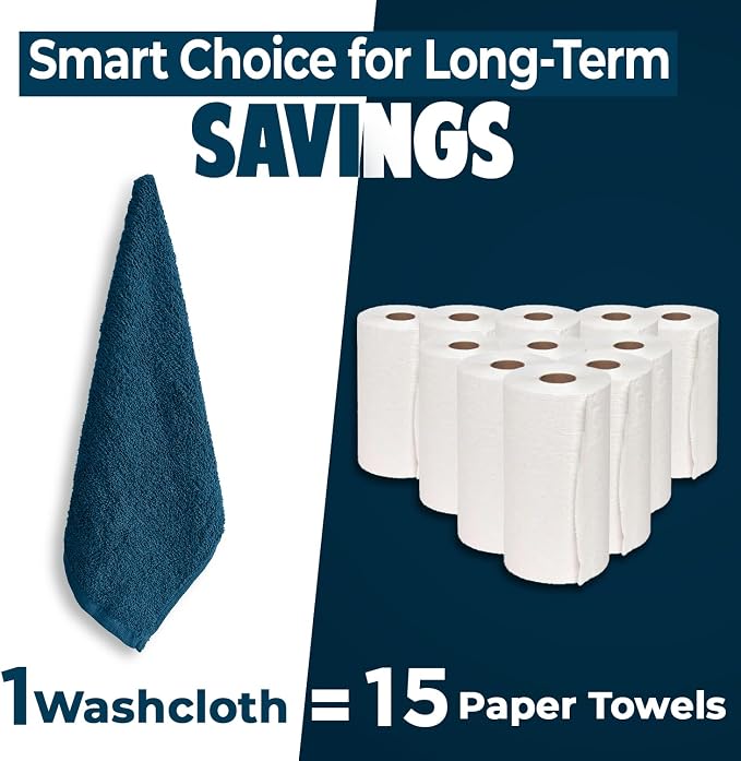 DAN RIVER 24 Pack Wash Cloths for Showering - Image 6