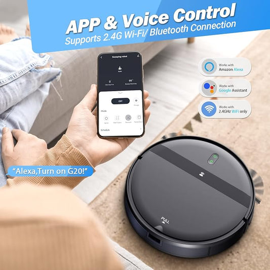 Robot Vacuum and Mop Combo, App/Alexa Control, Smart Robot Vacuum Cleaner - Image 2
