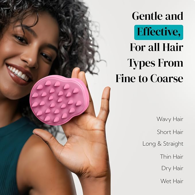 HEETA Hair Scalp Massager Shampoo Brush 2 Pack, Soft Silicone Bristles to - Image 8