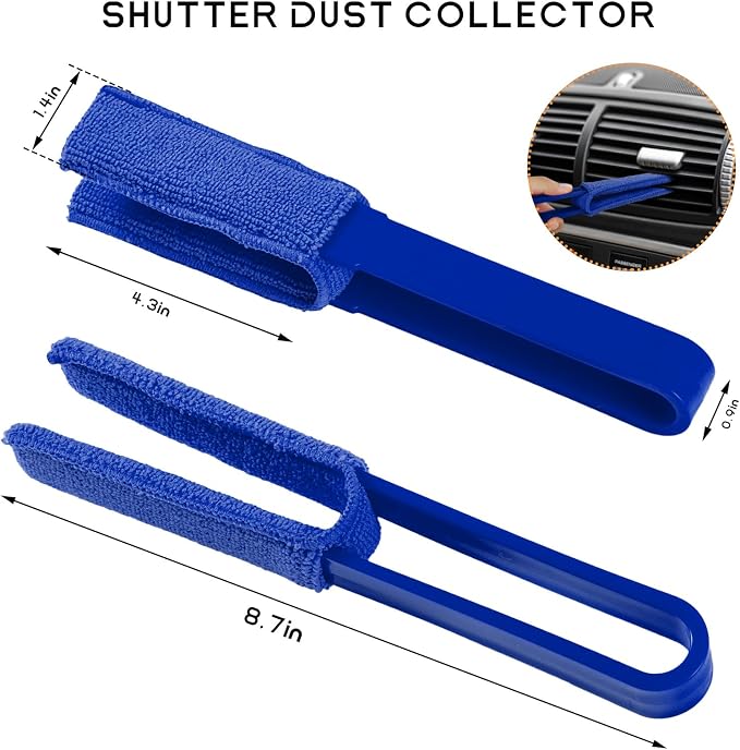 2 PCS Car Blinds Duster, Window Blind Cleaner Duster Brush - Image 2