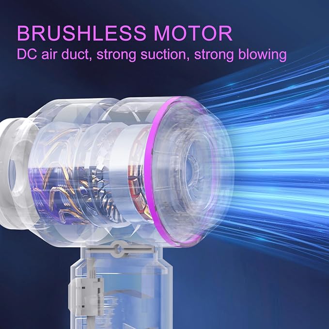 Car Vacuum Portable Cordless, 21000Pa Strong Suction Handheld Vacuum, 100W Auto - Image 2