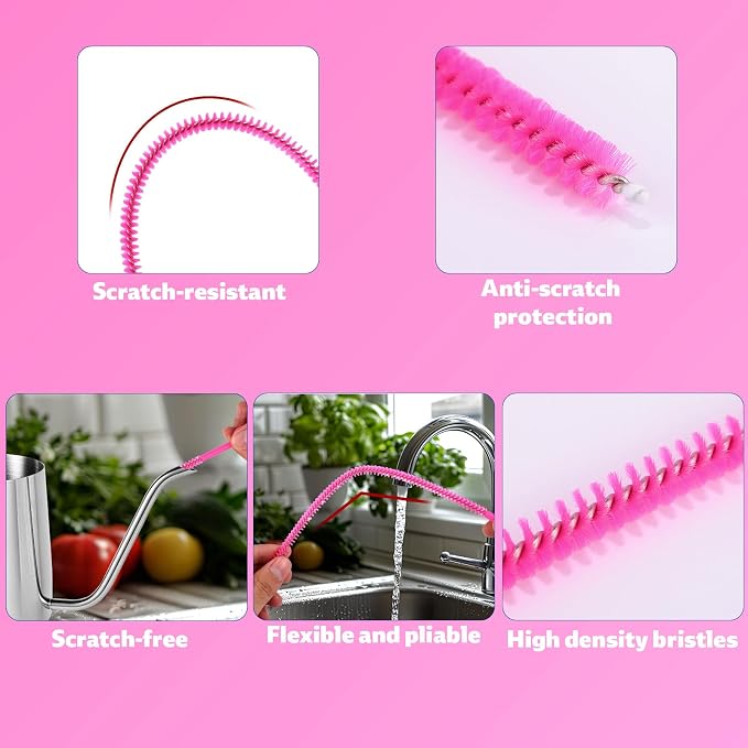 4pcs Straw Cleaner Brushes for Stanley, 8mm/0.31 Inch, 10mm/0.39 Inch, - Image 4