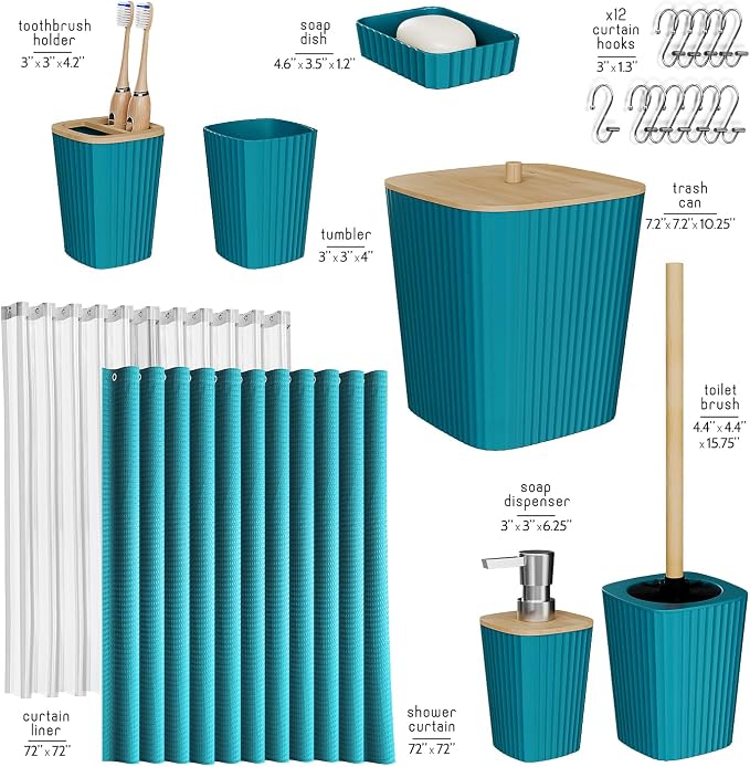 Clara Clark Bathroom Accessories Set - Image 2