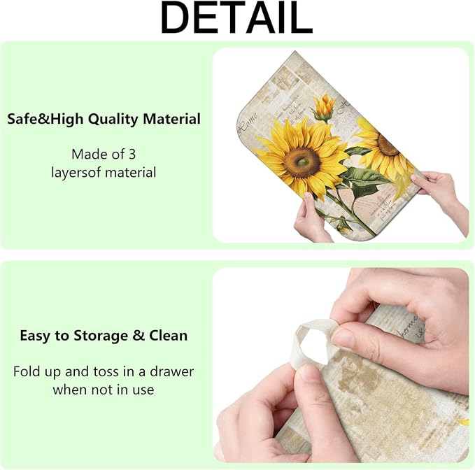 Dish Drying Mat Drainer Pads - Image 4