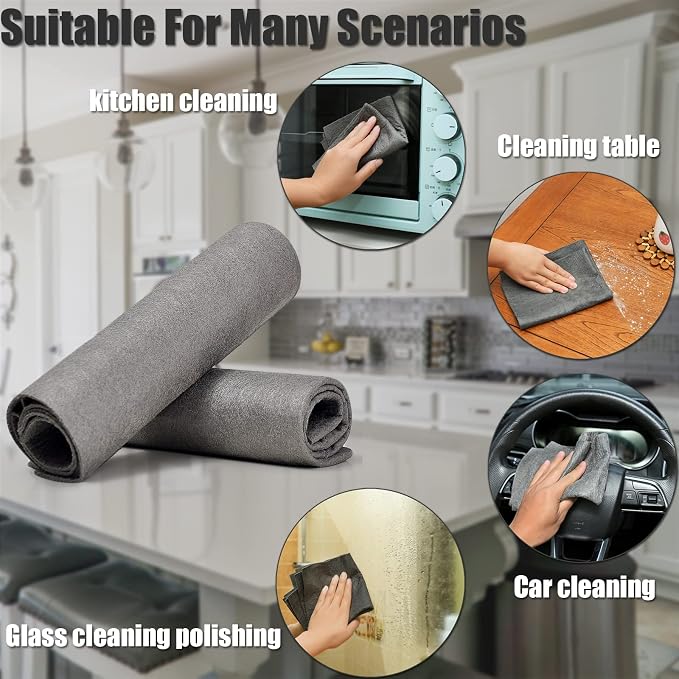 KTT Thickened Magic Cleaning Cloth, Reusable Microfiber Cleaning Cloth.Lint - Image 5