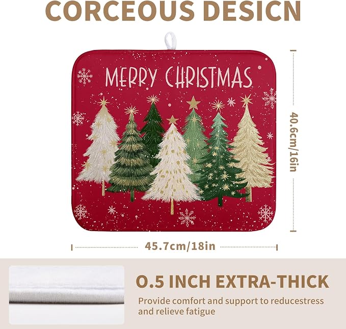 Merry Christmas Dish Drying Mat - Image 2