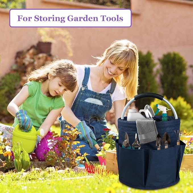 17L Cleaning Caddy with Handle, Portable Shower Caddy in 600D Oxford Fabric - Image 8