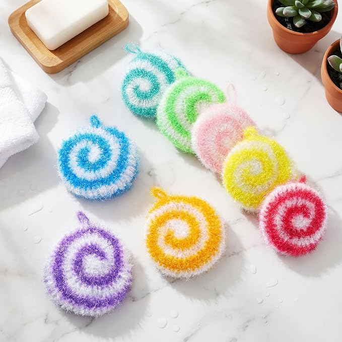 Kenning 12 Pcs Dish Scrubber Non Scratch Dish Washing Scrubbers Reusable - Image 4