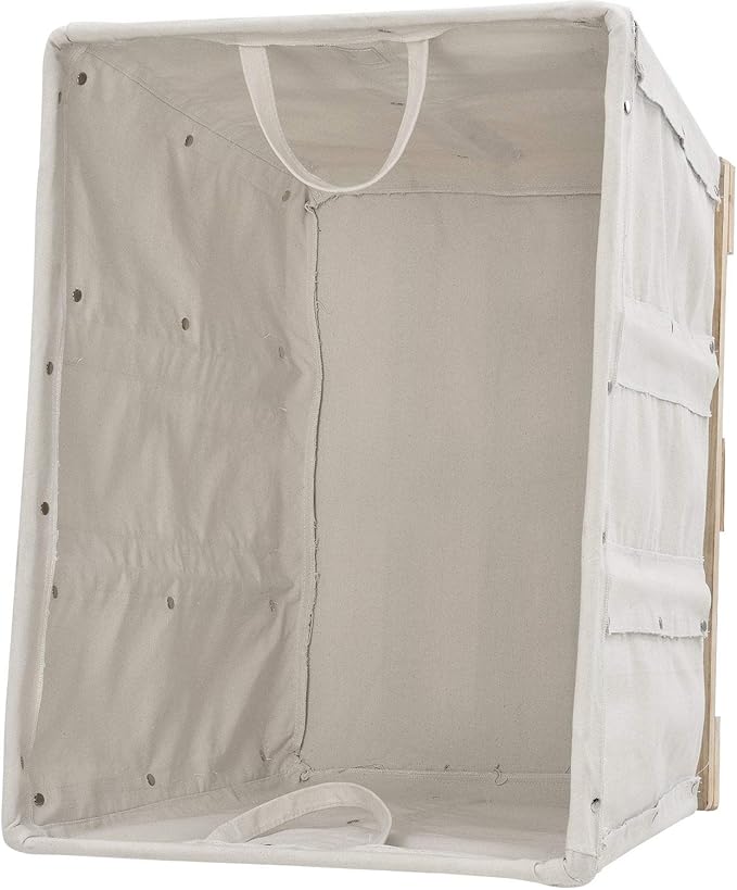 Global Industrial 12 Bushel, Canvas Basket Bulk Truck, Unassembled, Rolling - Image 5