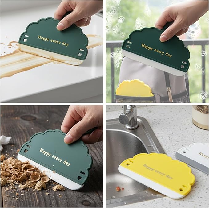 3Pcs Silicone Sink Squeegee, Mirror Squeegee, Kitchen Countertop Squeegees - Image 6