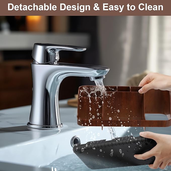 Wood Toothbrush Holders for Bathrooms Countertop Organizer - Image 3
