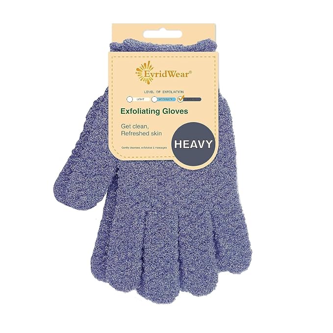 Evridwear Exfoliating Dual Texture Bath Gloves by Evridwear