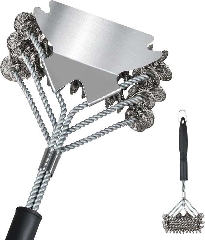 Grill Brush with Scraper by Unknown